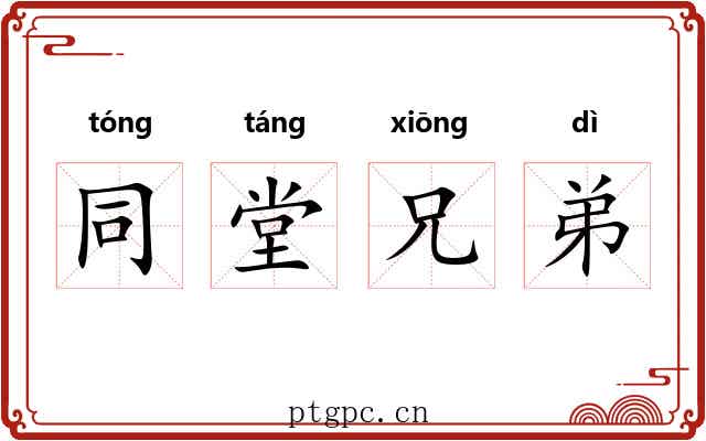 同堂兄弟