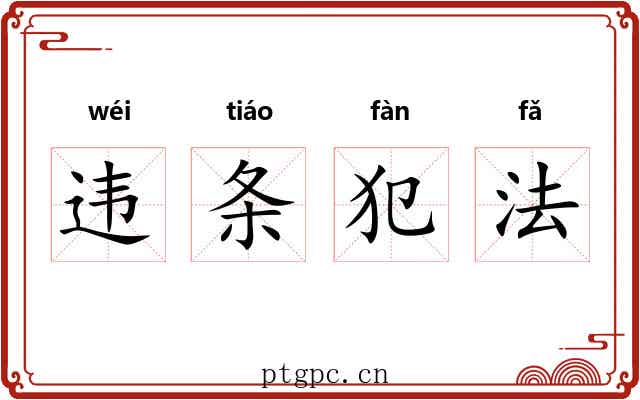 违条犯法