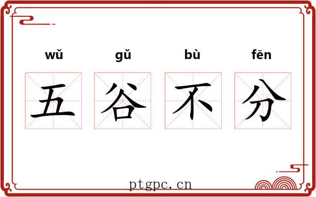 五谷不分