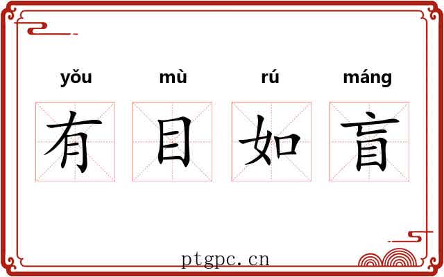 有目如盲