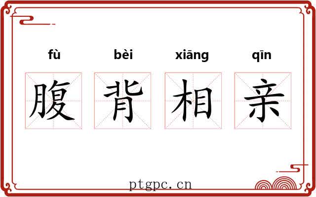 腹背相亲