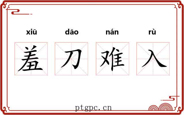 羞刀难入