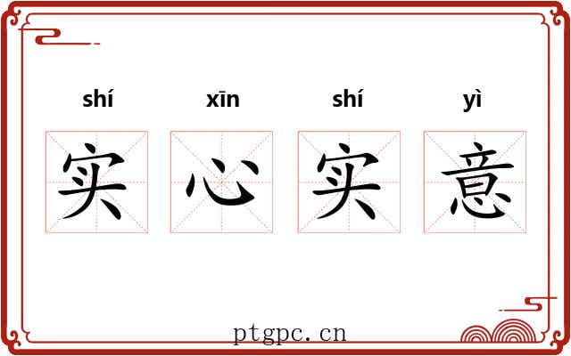 实心实意