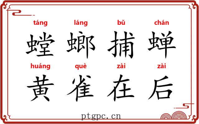 螳螂捕蝉，黄雀在后