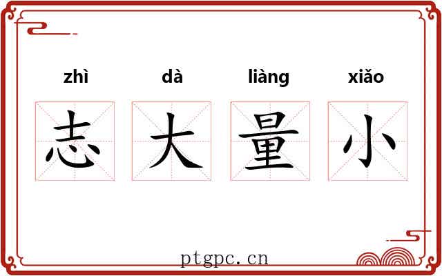 志大量小