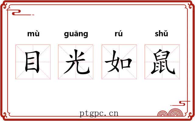 目光如鼠