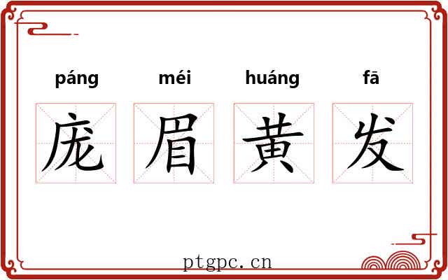 庞眉黄发