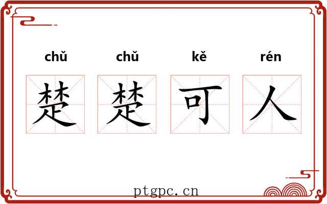 楚楚可人