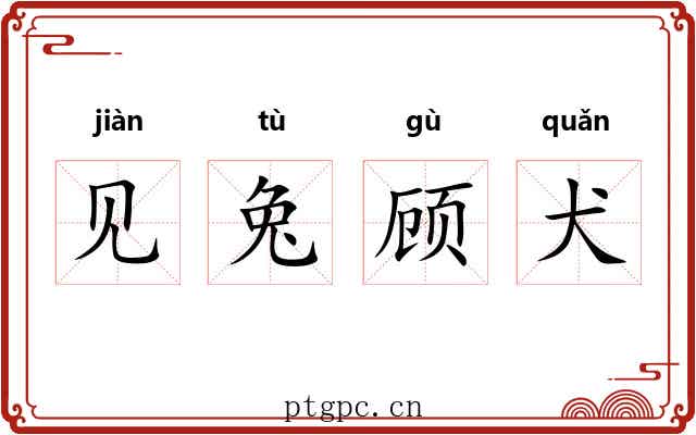 见兔顾犬