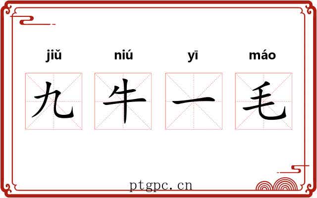 九牛一毛
