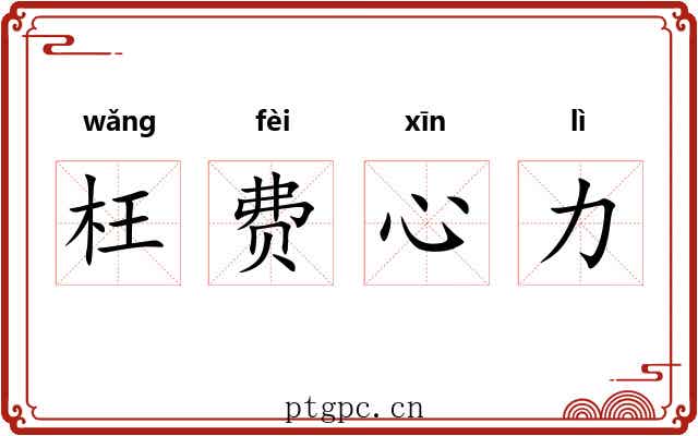 枉费心力