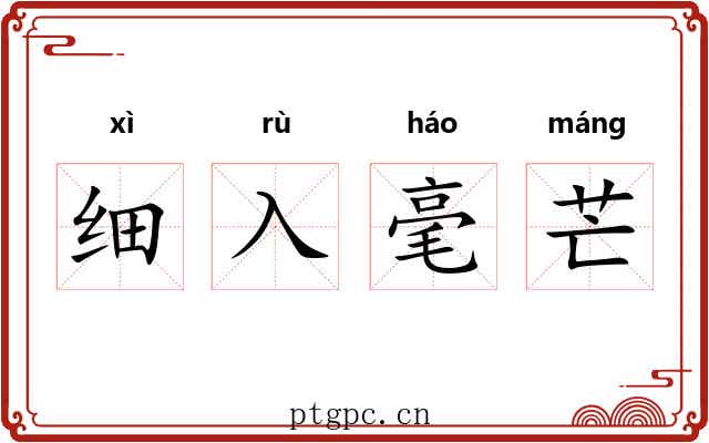 细入毫芒