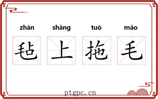 毡上拖毛