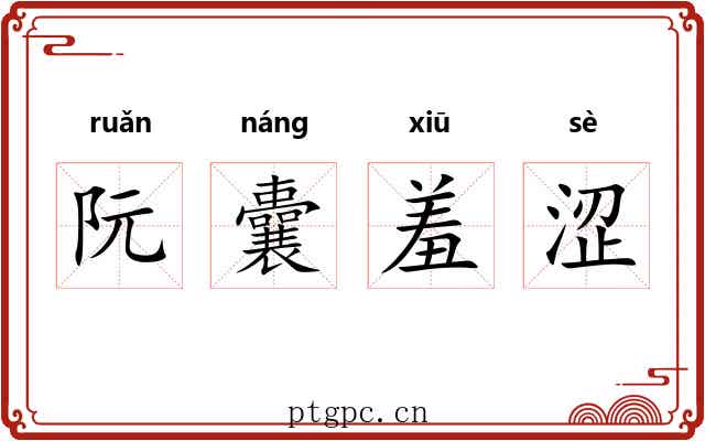 阮囊羞涩