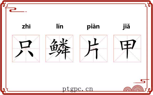 只鳞片甲