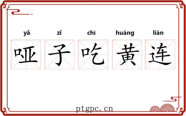 哑子吃黄连