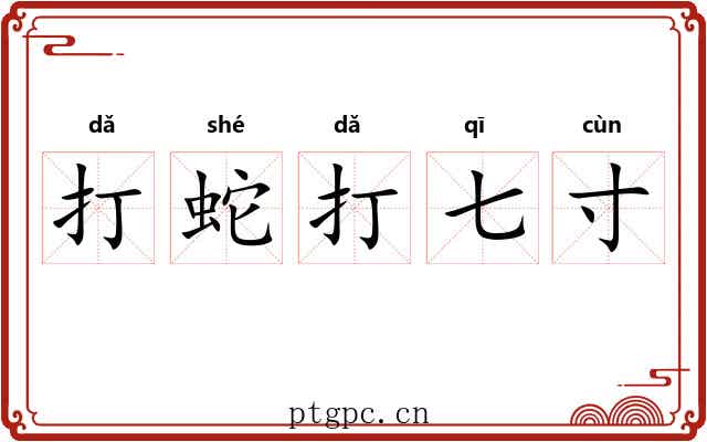 打蛇打七寸
