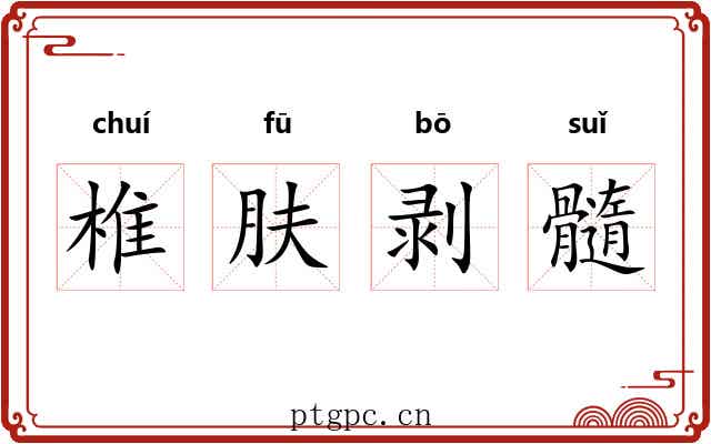 椎肤剥髓