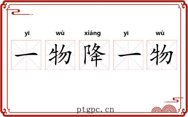 一物降一物