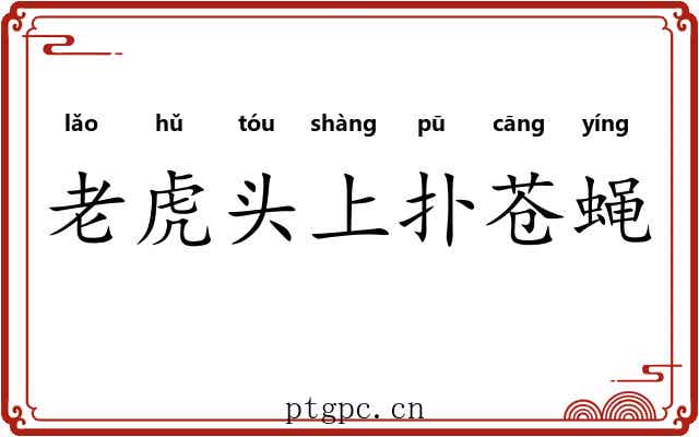 老虎头上扑苍蝇