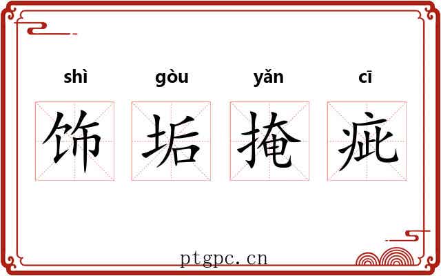 饰垢掩疵