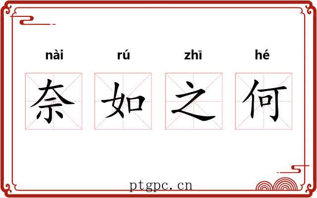 奈如之何