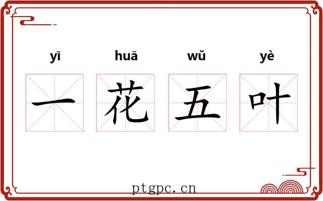 一花五叶