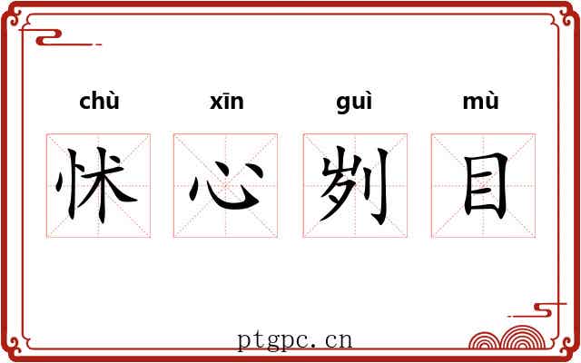 怵心刿目
