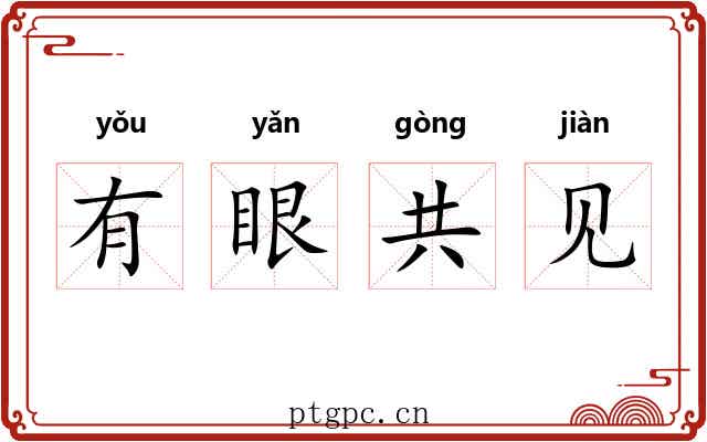 有眼共见