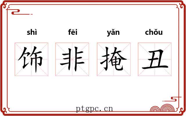 饰非掩丑