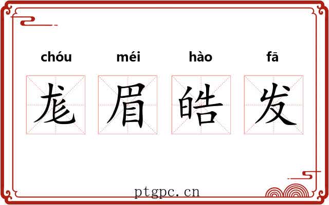 尨眉皓发