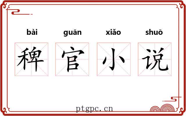 稗官小说