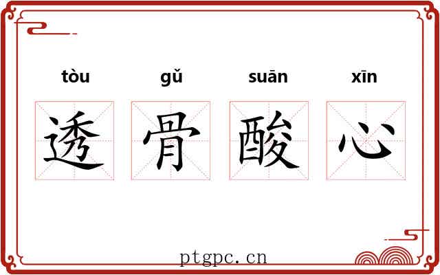 透骨酸心