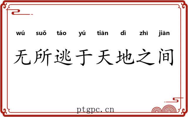 无所逃于天地之间