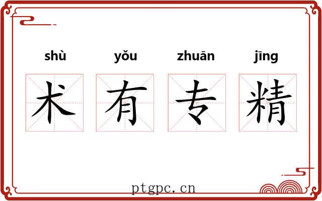 术有专精