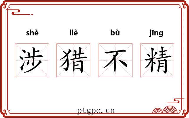 涉猎不精