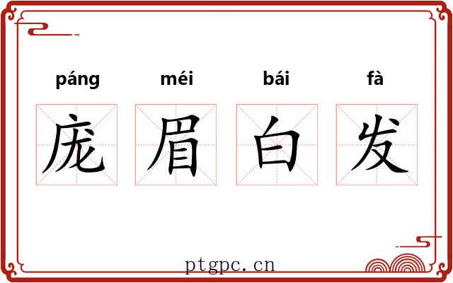 庞眉白发