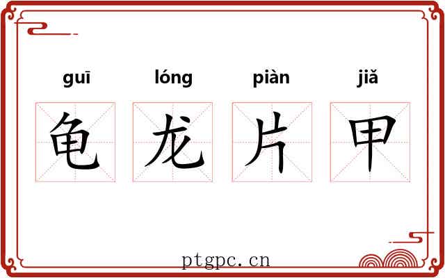 龟龙片甲