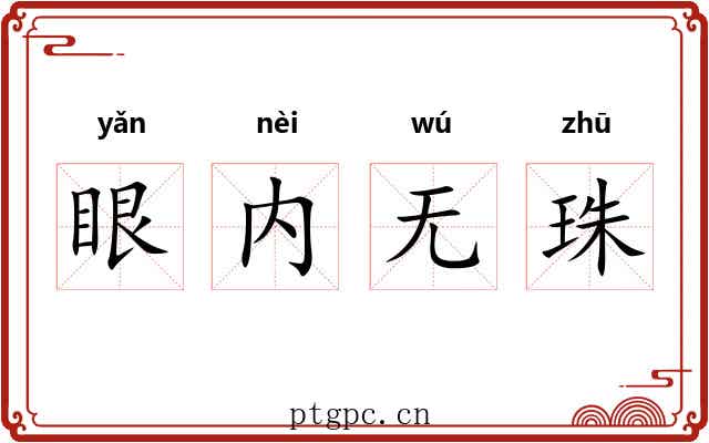 眼内无珠