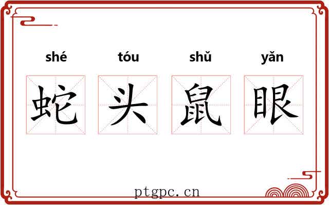 蛇头鼠眼