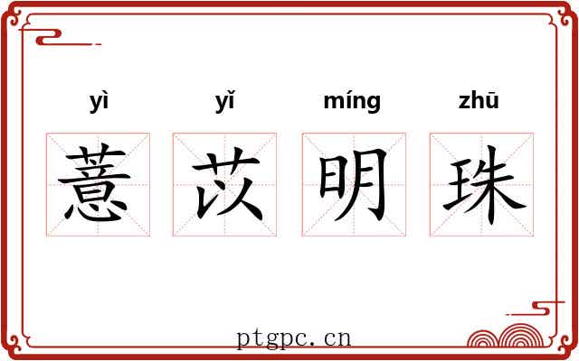 薏苡明珠