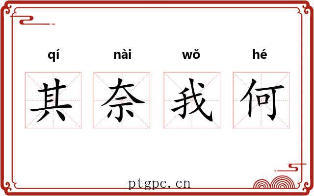其奈我何