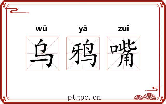乌鸦嘴