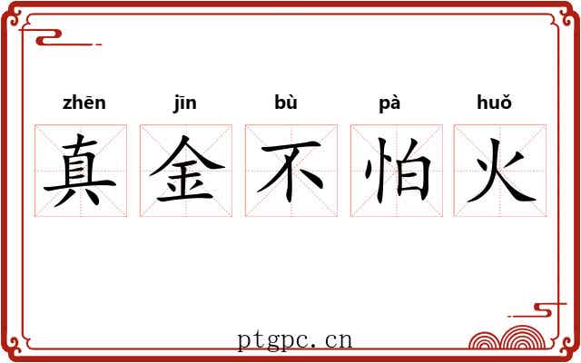 真金不怕火
