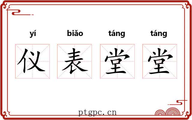 仪表堂堂