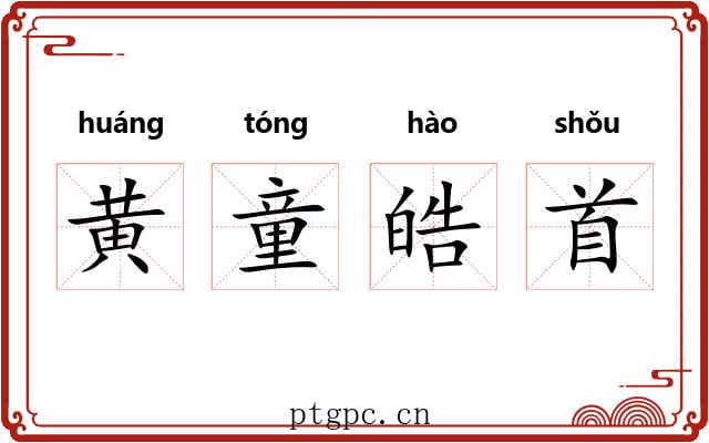 黄童皓首