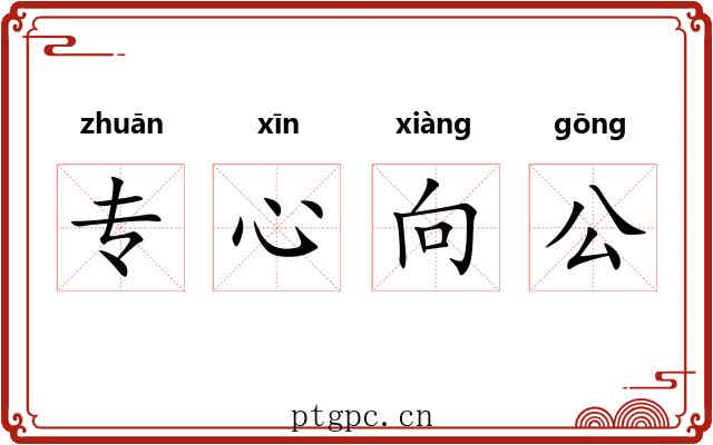 专心向公