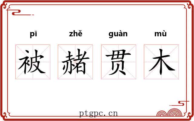 被赭贯木