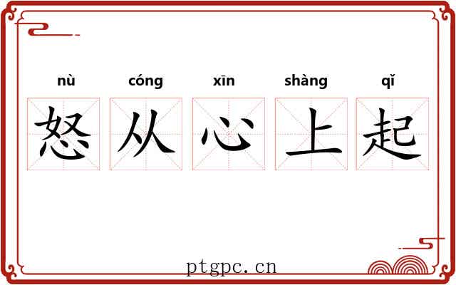 怒从心上起