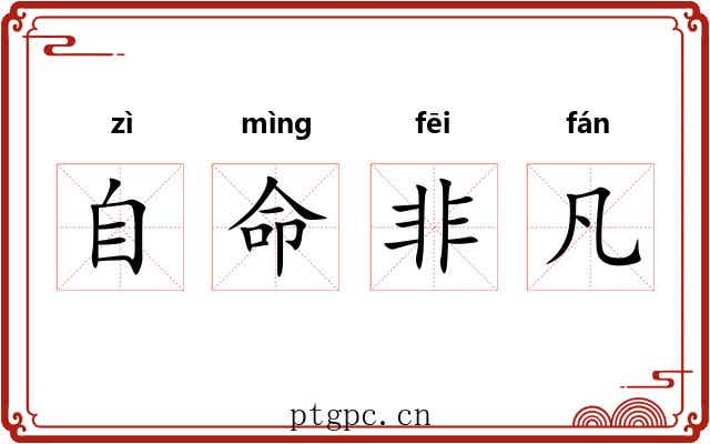 自命非凡